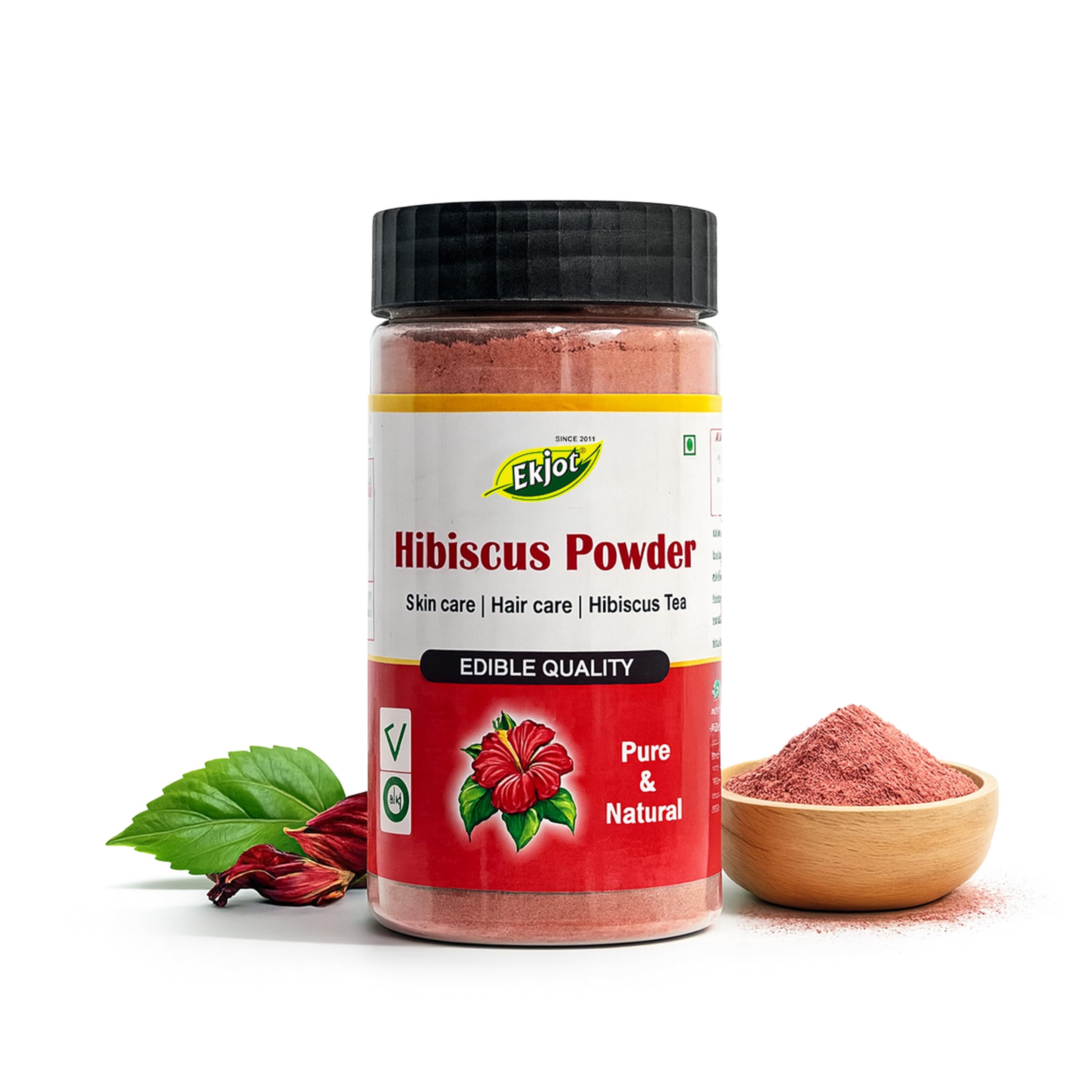 Hibiscus powder for hair growth (100 Grams) | Ideal for Hair pack, Face pack, Eating, and Hibiscus tea | Gudhal Ka Phool Powder | 100% Pure and Natural, No Preservatives-picture-53