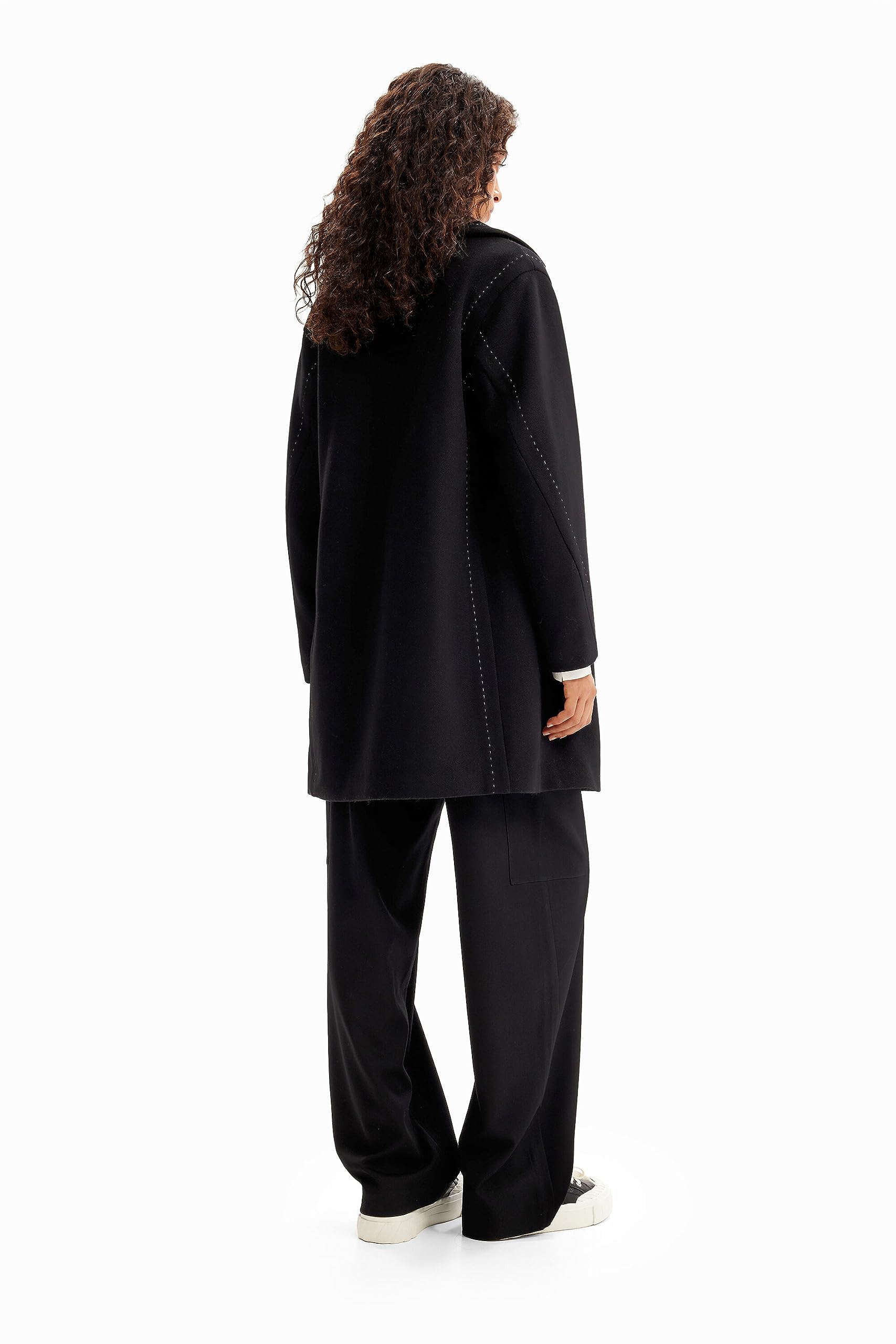 Desigual Coat_stitch Woman Woven Overcoat Mujer (Pack de 1)