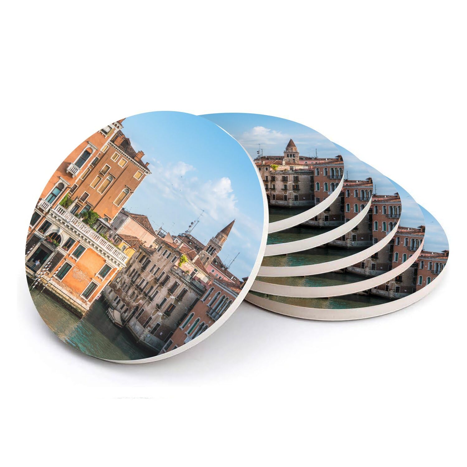 Sous-verre céramique Venise, idée cadeau idéale pour pendaison de crémaillère