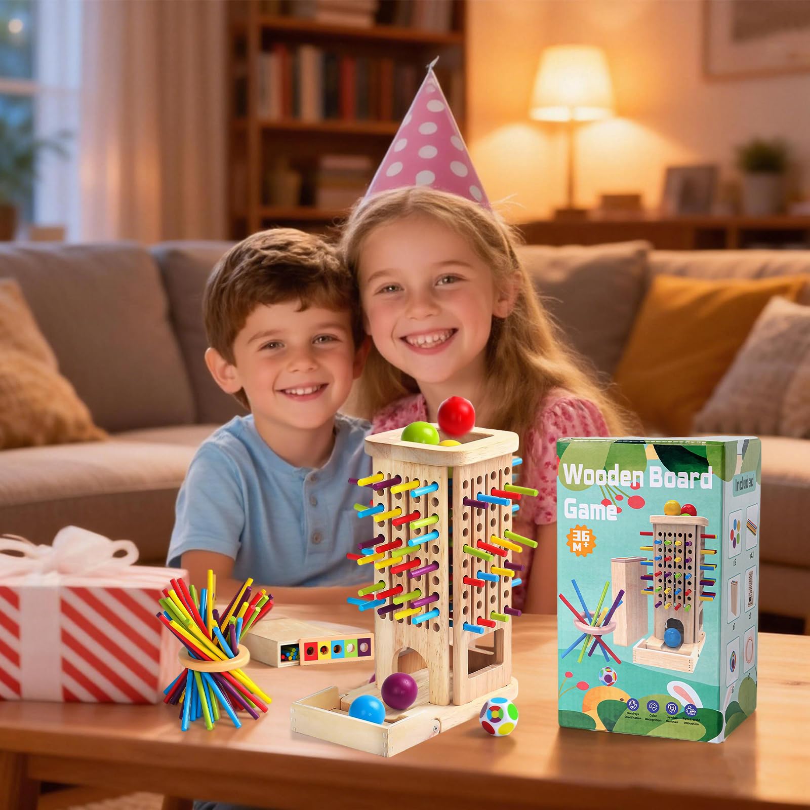 Giochi In Legno Montessori 3+ Anni, Set Fattoria Con Animali, Carote E Picchio, Giocattolo Educativo Sensoriale