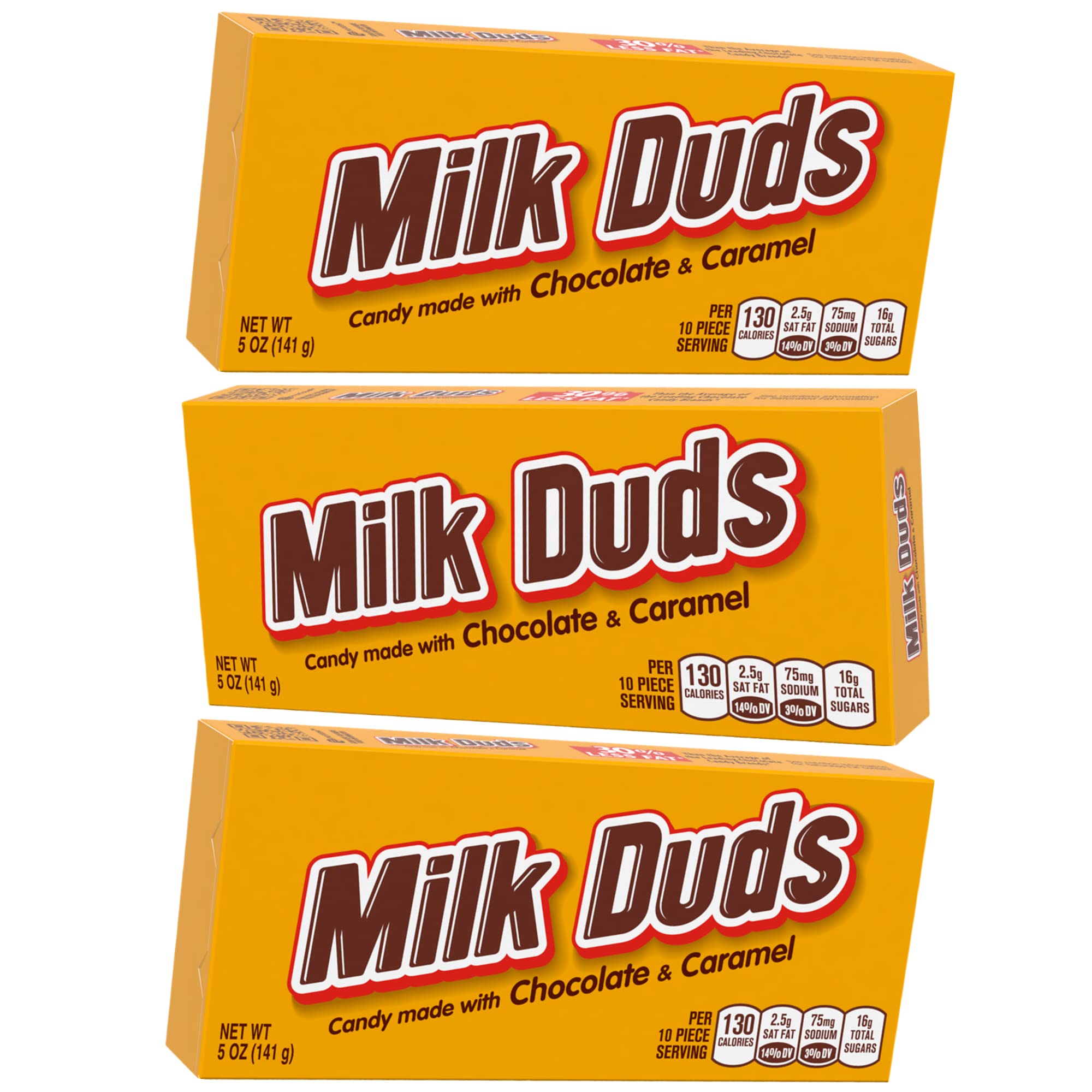 Milk Duds Chocolate and Caramel Candy, 5 oz (3 PACK) W/Bundle Bonanza Sticker
