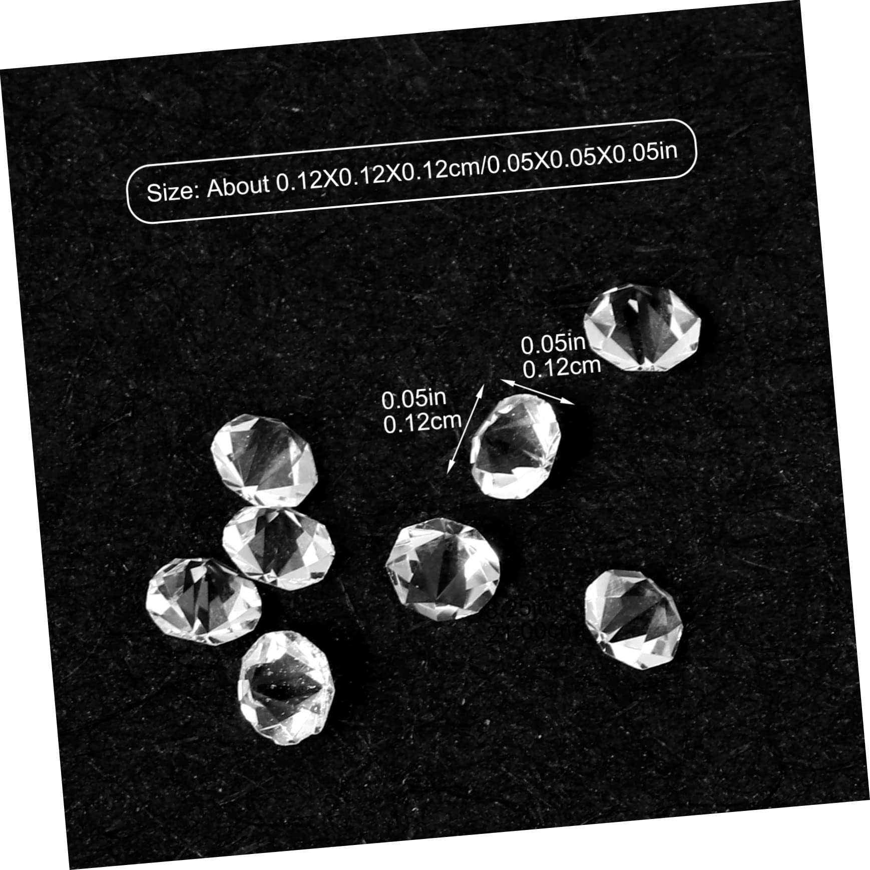 VICASKY 5 Sets Nail Charms Glass Decorations for Manicure DIY Supplies Nail Jewelry Decor Easy Application Durable High End Glass Materials