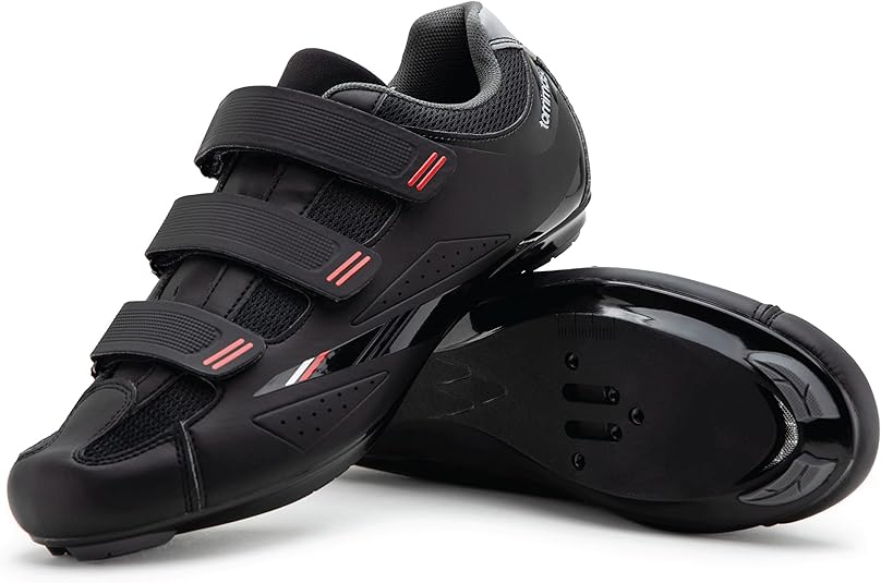 Tommaso Strada Mens SPD & Peloton Shoes—2 in 1 Cycling Shoes—Install Your Own Delta or SPD Cleats for Road Bikes, Indoor Cycles or Most Mens Bicycles—Explore Bike Accessories