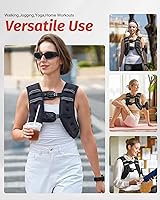 Vista 6 de ZELUS Chaleco con peso, chaleco de peso de 6 libras, 8 libras, 12 libras, 16 libras, 20 libras, 25 libras, 30 libras, con rayas reflectantes