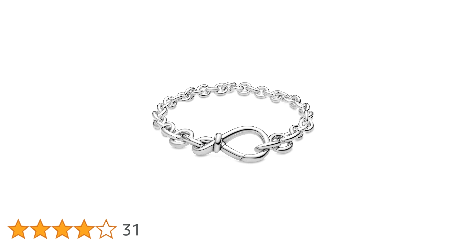 PANDORA シルバーブレスレット ハート スター　チャーム　ブルー　16cm PANDORA シルバーブレスレット ハート スター チャーム ブルー