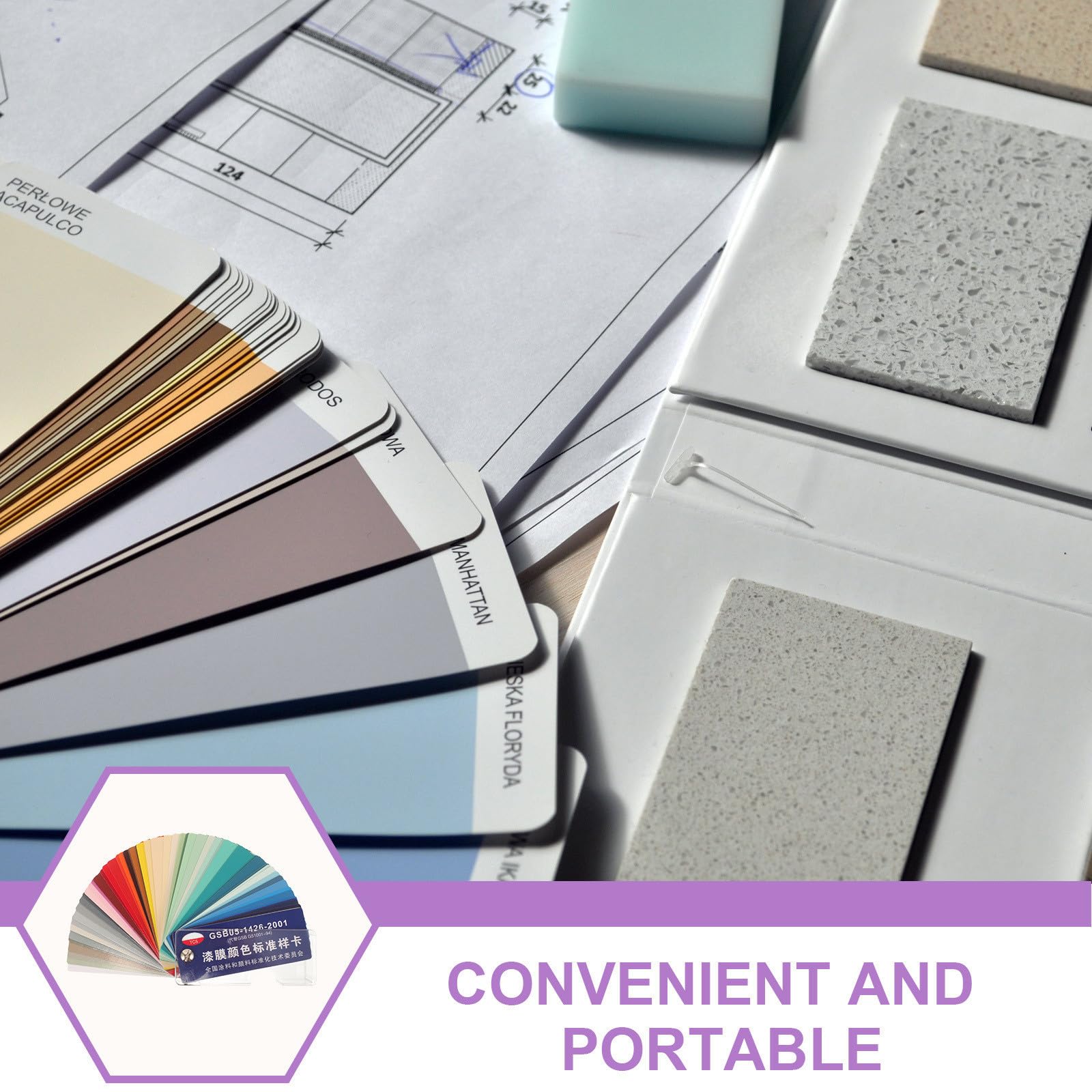 FOMIYES Mazzetta Colori Ral con 83 Colori Standard su Carta Plastificata per Vernici da Pavimento e Hardware, Affidabilità Elevata per Progetti Fai-da-te e Applicazioni Varie