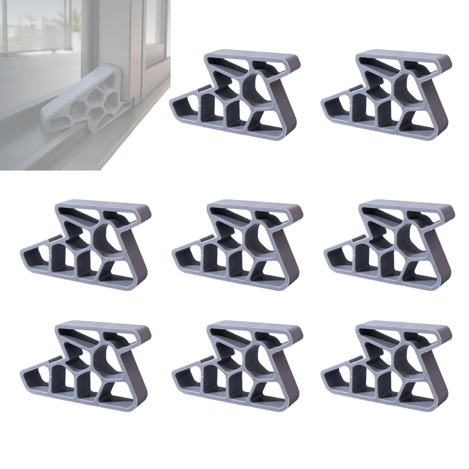 Patio Door Stop French Door Stopper for Sliding Window and Door Tracks (D*8)