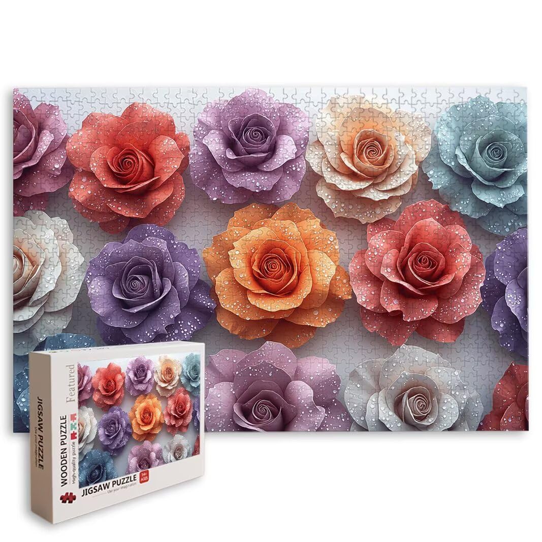 Puzzle 5000 elementów dla dorosłych, kwiaty, prezenty -8936