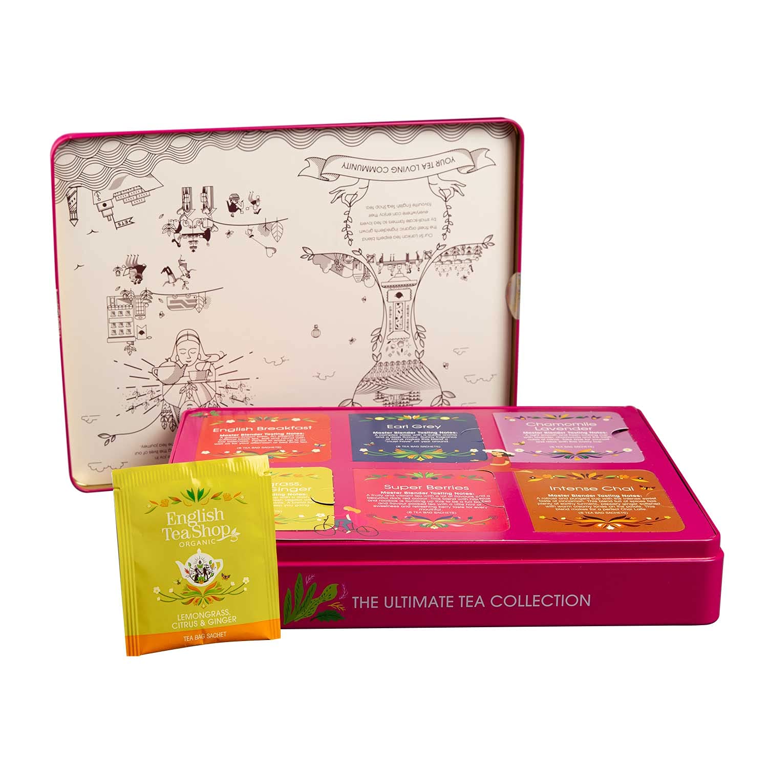 English Tea Shop - Ultimate Tea Collection- Gift Tin - 36 Tea Bag Sachets, 69g