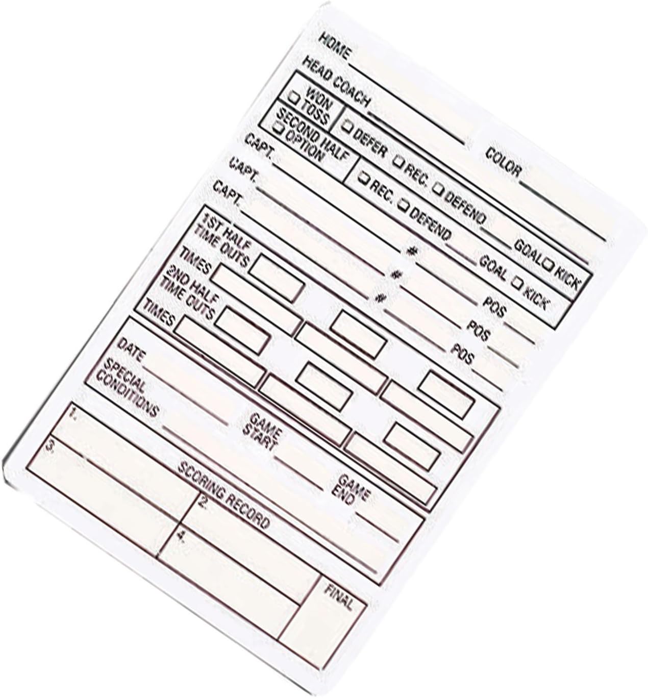 Smitty Football Official Plastic Game Card
