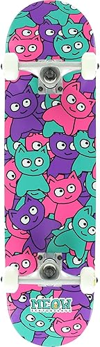 Meow Skateboards Sticker Pile Classic Complete Skateboard - 7.75 x 31.7 pulgadas