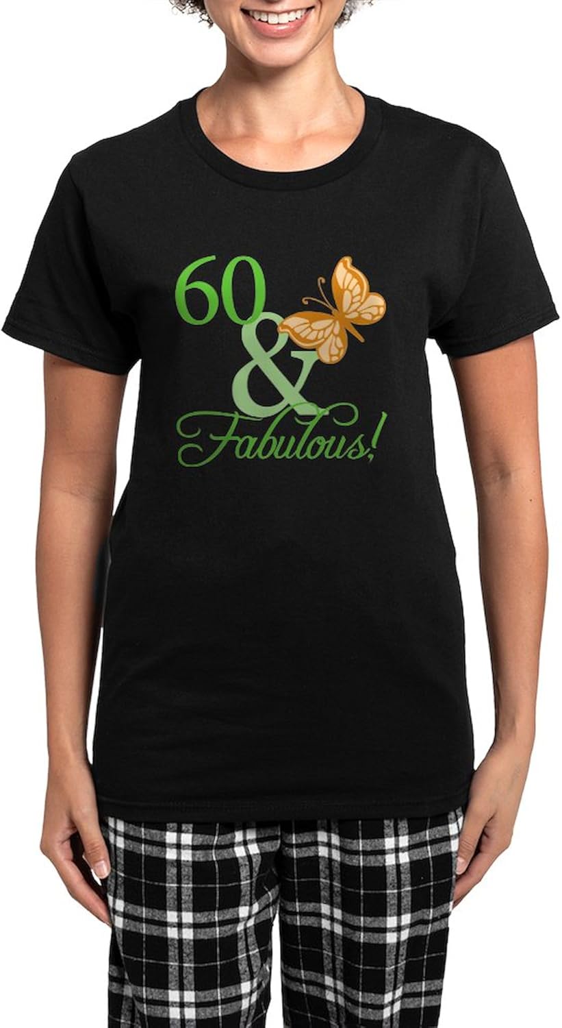 CafePress Fabulousii_60 Women's Dark Pajamas Womens Novelty PJ Sleepwear