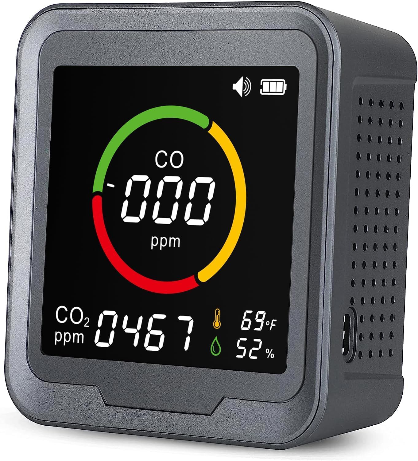 HAKINAKU [4in1] Portable Carbon Monoxide Detector Carbon Dioxide