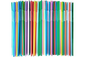 300 Pcs Disposable Bendable Straws for Easy Sipping and Enjoyment