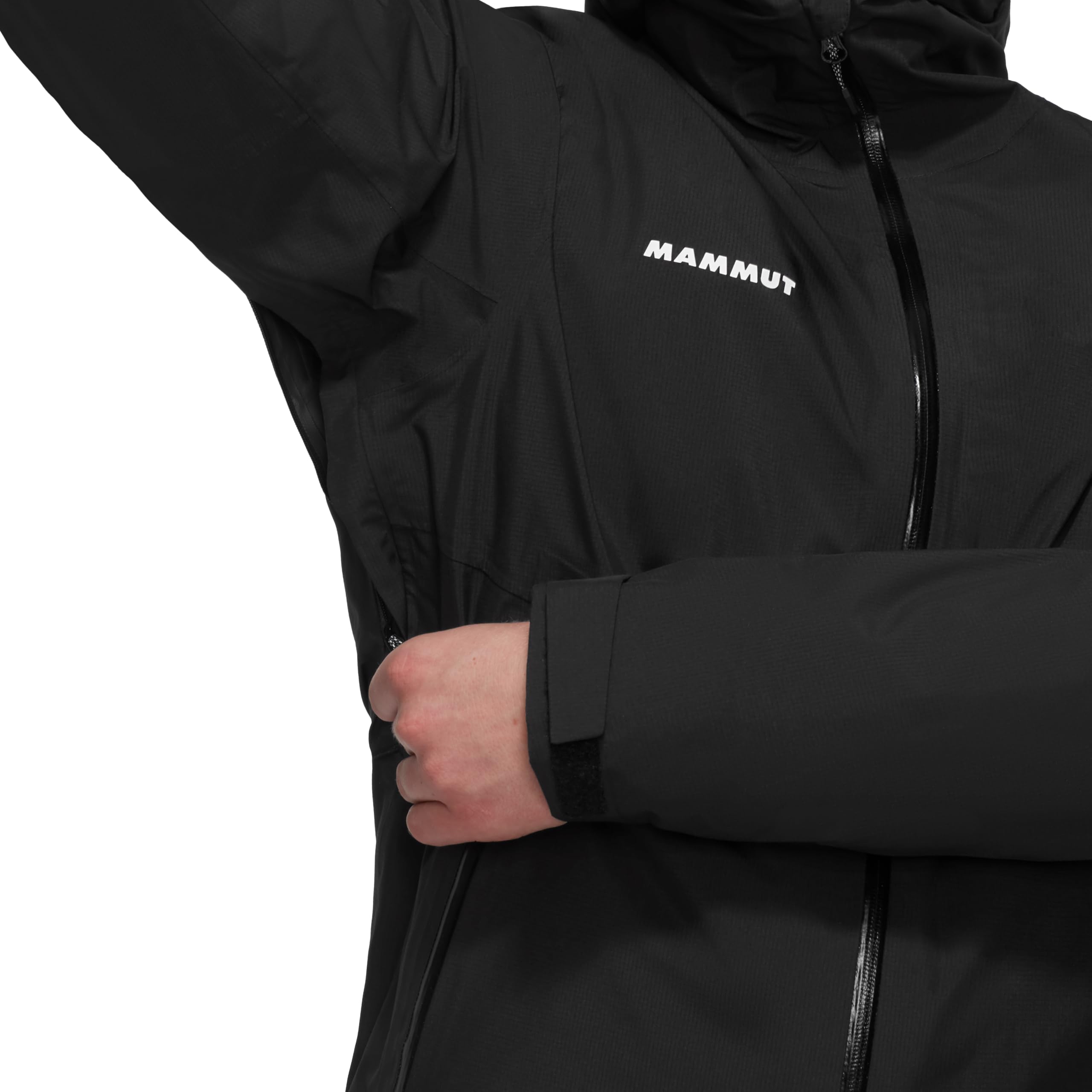 Mammut Alto Light 3 in 1 HS Hooded Jacket Herren Kombijacke Freizeitjacke wasserdicht mit Kapuze schwarz schwarz