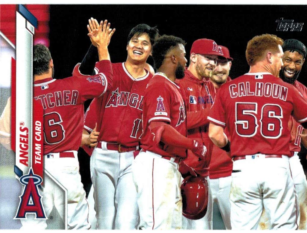 Amazon.com: 2020 Topps Series 1 & 2 Los Angeles Angels Team