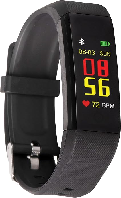 257 TWENTYFIVESEVEN FT300 Fitness Tracker Pedometro Orologio con Ossimetro  (SpO2), Cardiofrequenzimetro da polso e pressione Notifiche iOs Android  Trova Telefono Nero : Sport e tempo libero