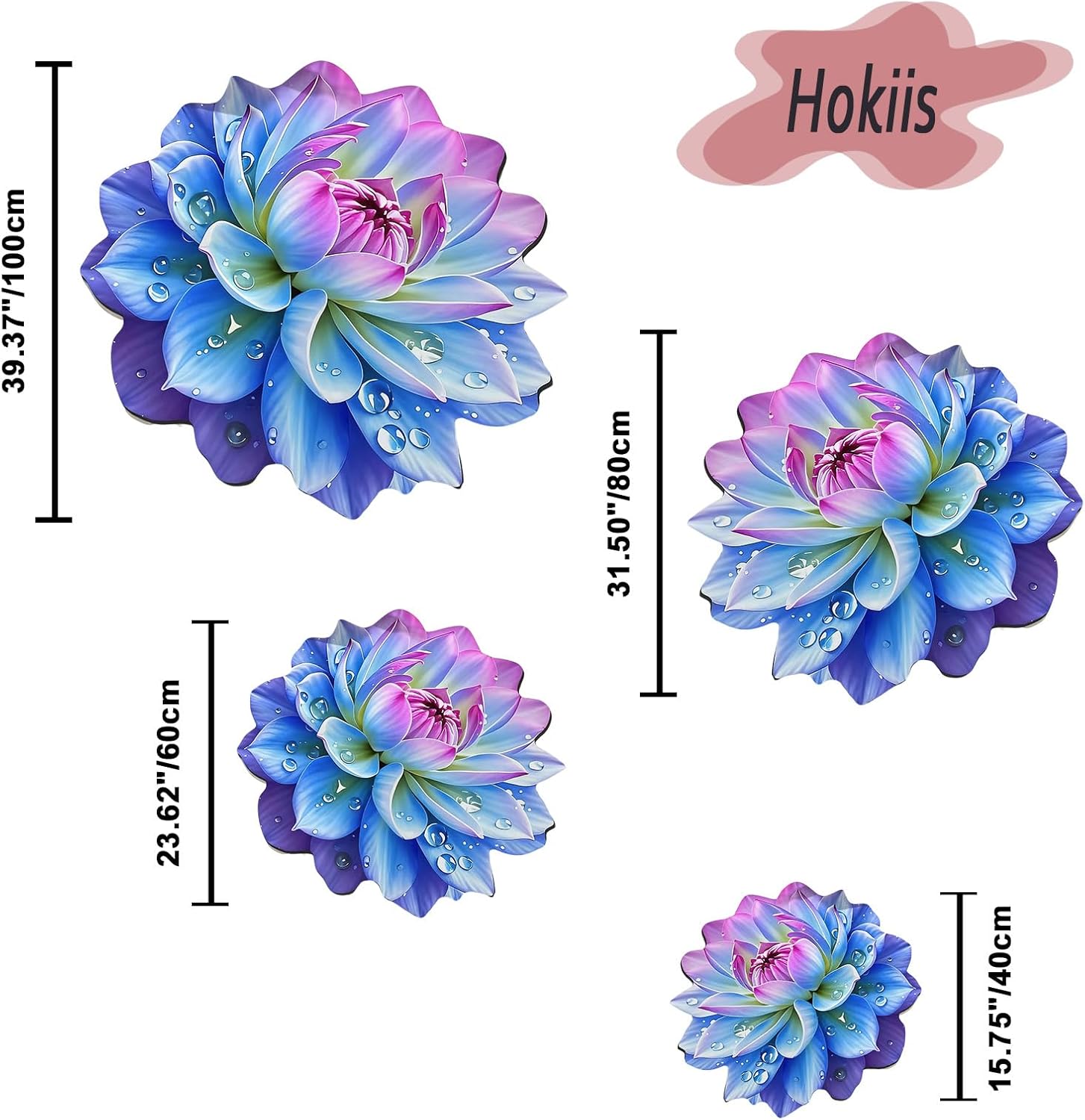 Floral Diatomaceous Earth Floor Mat 3D Flowers Pattern Bath Mat Non-Slip Bath Rug Safe Absorbent Quick Drying Bathmat Suitable for Bathroom Kitchen Entrance (Style 2, 39.37"/100cm)