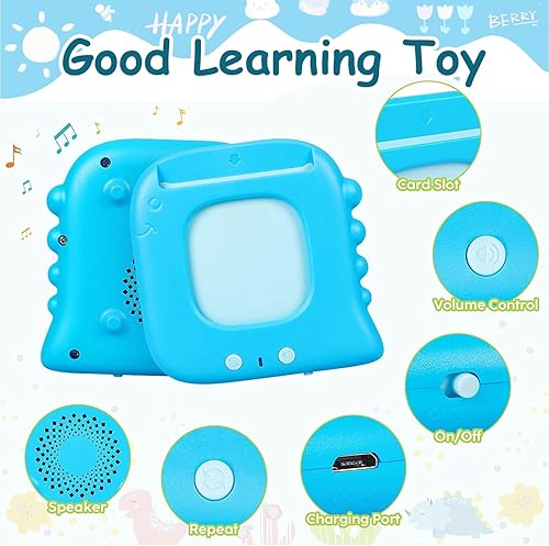 Miniatura 10 de Tarjetas didácticas de aprendizaje temprano, juguete educativo interactivo para niños pequeños con 224 palabras visuales, terapia del habla,