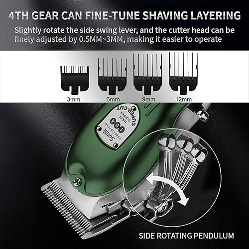 Miniatura 5 de Cortapelos para perros para aseo de mascotas, recortadora de bajo ruido, recargable, inalámbrica, de alta potencia, con hoja de acero inoxidable