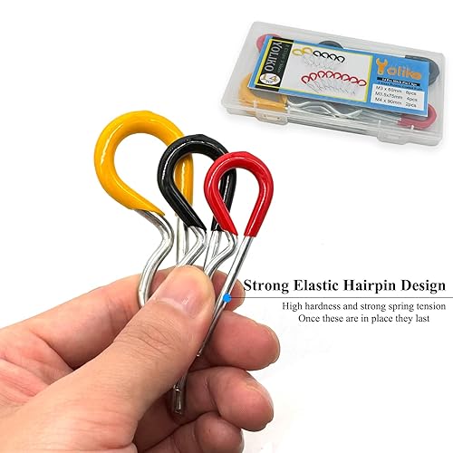 Miniatura 71 de 48 piezas de pasador de enganche, clips R, pasadores de retención, pasadores de chaveta de tractor, pasadores de pelo, surtido de pasadores
