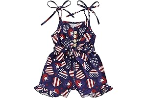 Patriotic 4th of July Outfit for Girls: Stars, Stripes, and Romper Bliss