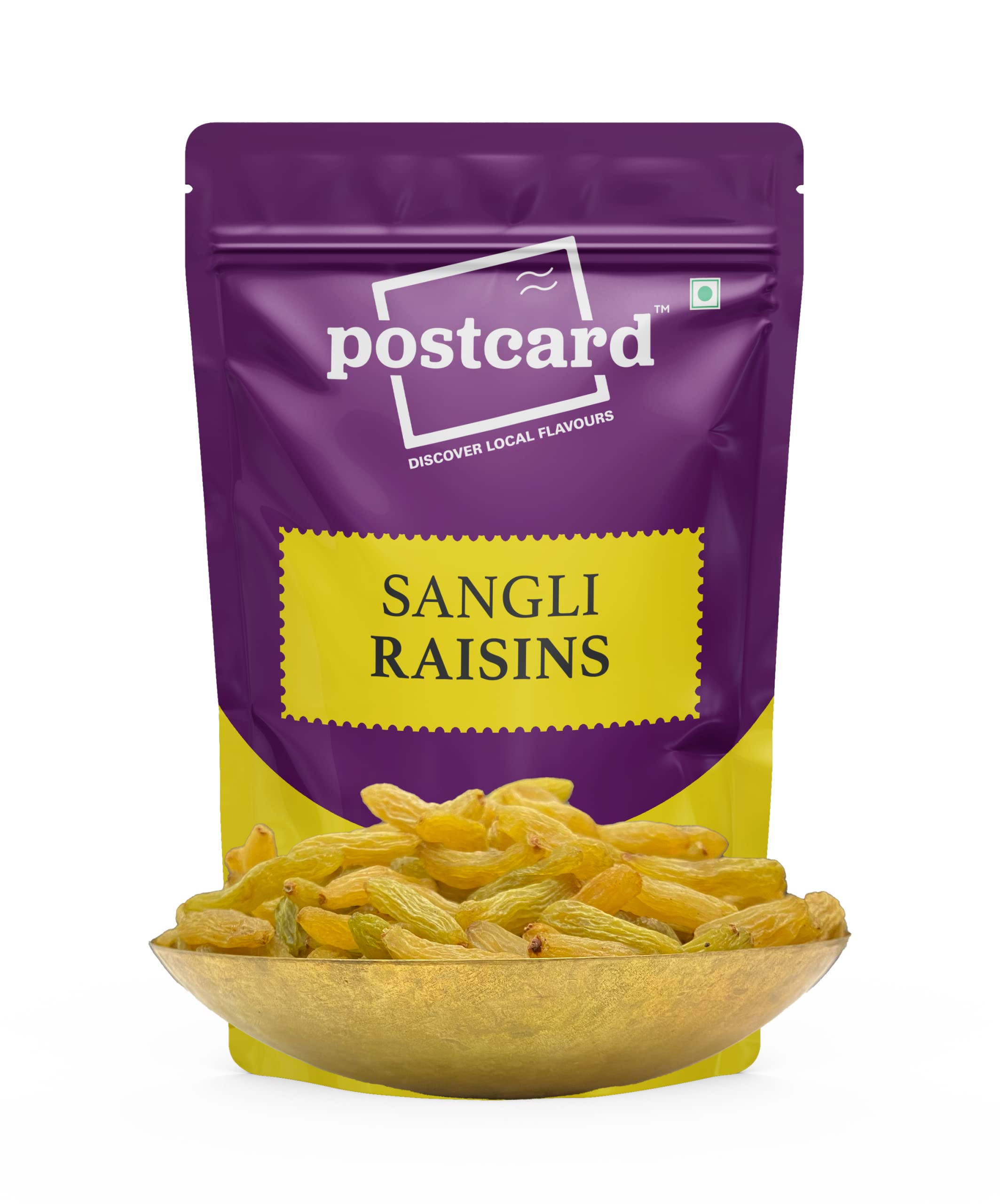 Postcard Sangli Raisins | Authentic Premium Dried Grapes | Kishmish | DryFruits | Pack of 1 | 350G