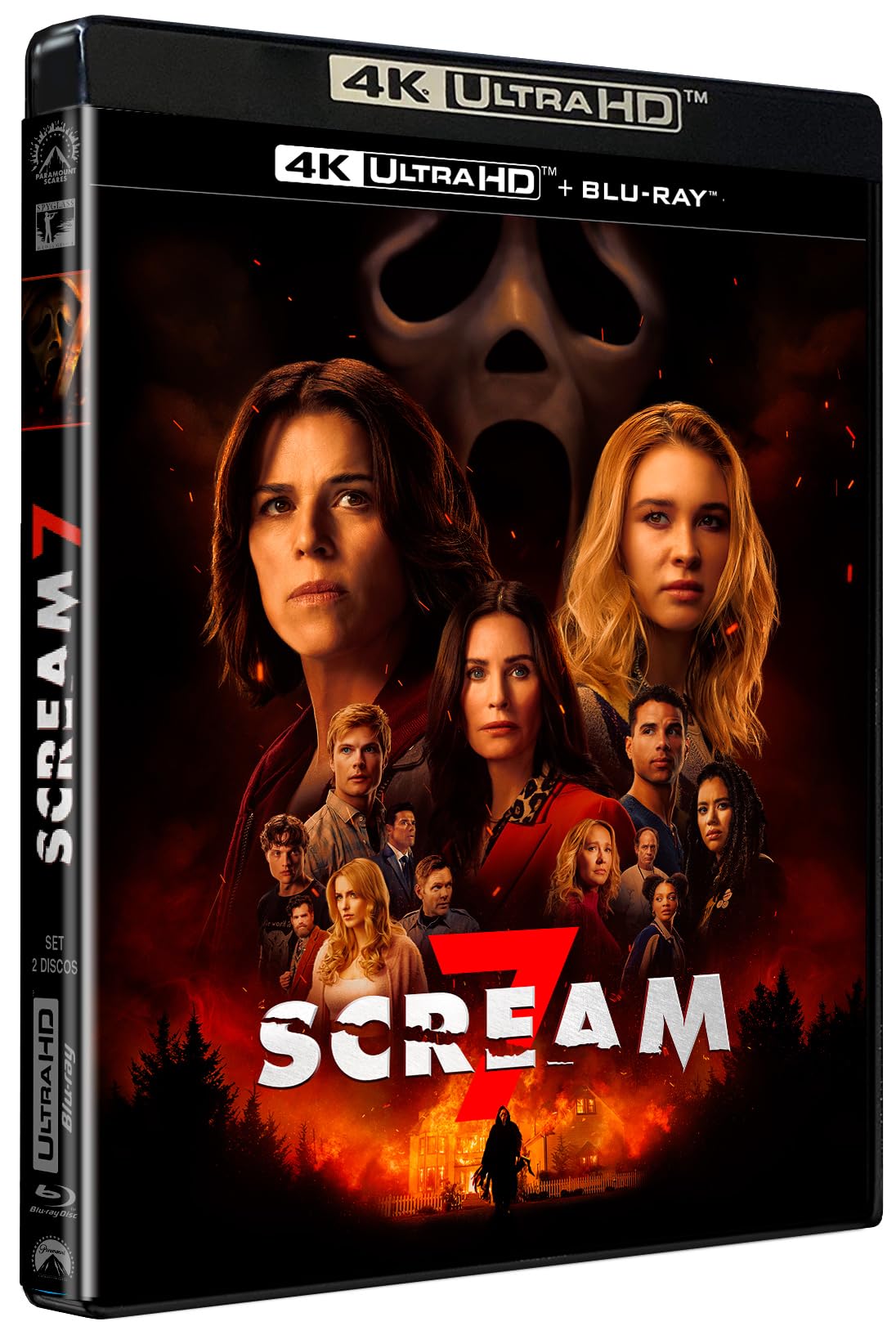Scream 7 película de terror formato físico 4K UHD y Blu-ray original