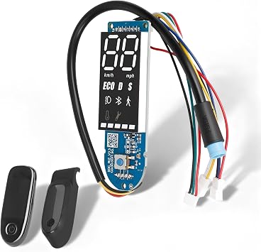 Scooter Dashboard Accessory Compatible with Segway Ninebot F20 F25 F30 F35 F40 F60 Kickscooter, Motherboard Display Panel Circuit Board with Plastic Cover & Waterproof Cover
