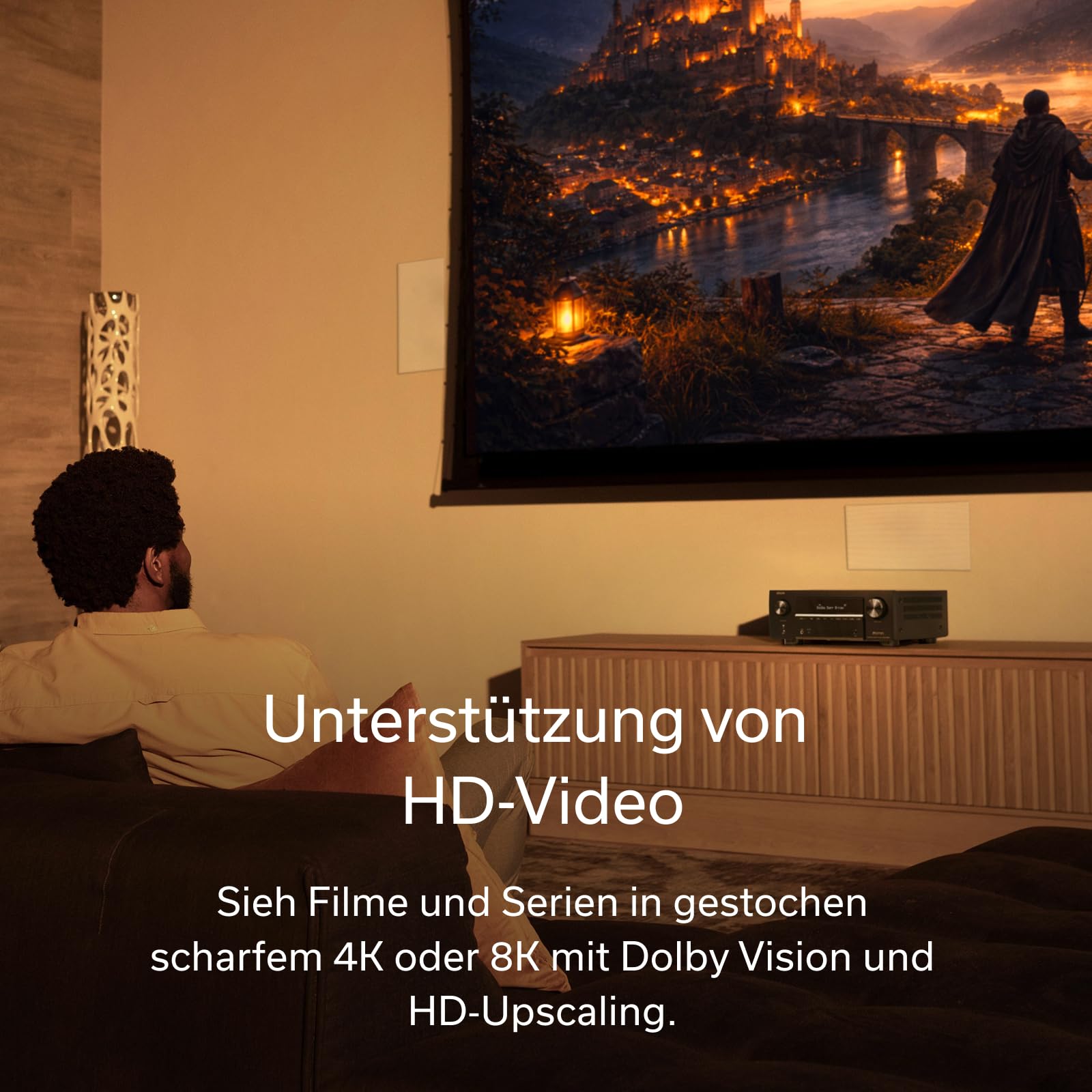 Denon AVC-X3900H 9.4-Kanal AV-Receiver, HiFi Verstärker mit Dolby Atmos, DTS:X, AURO-3D, IMAX Enhanced, 6X HDMI 2.1 (8K) Eingängen und 2 Ausgängen, Bluetooth, WLAN, AirPlay 2, HEOS Multiroom