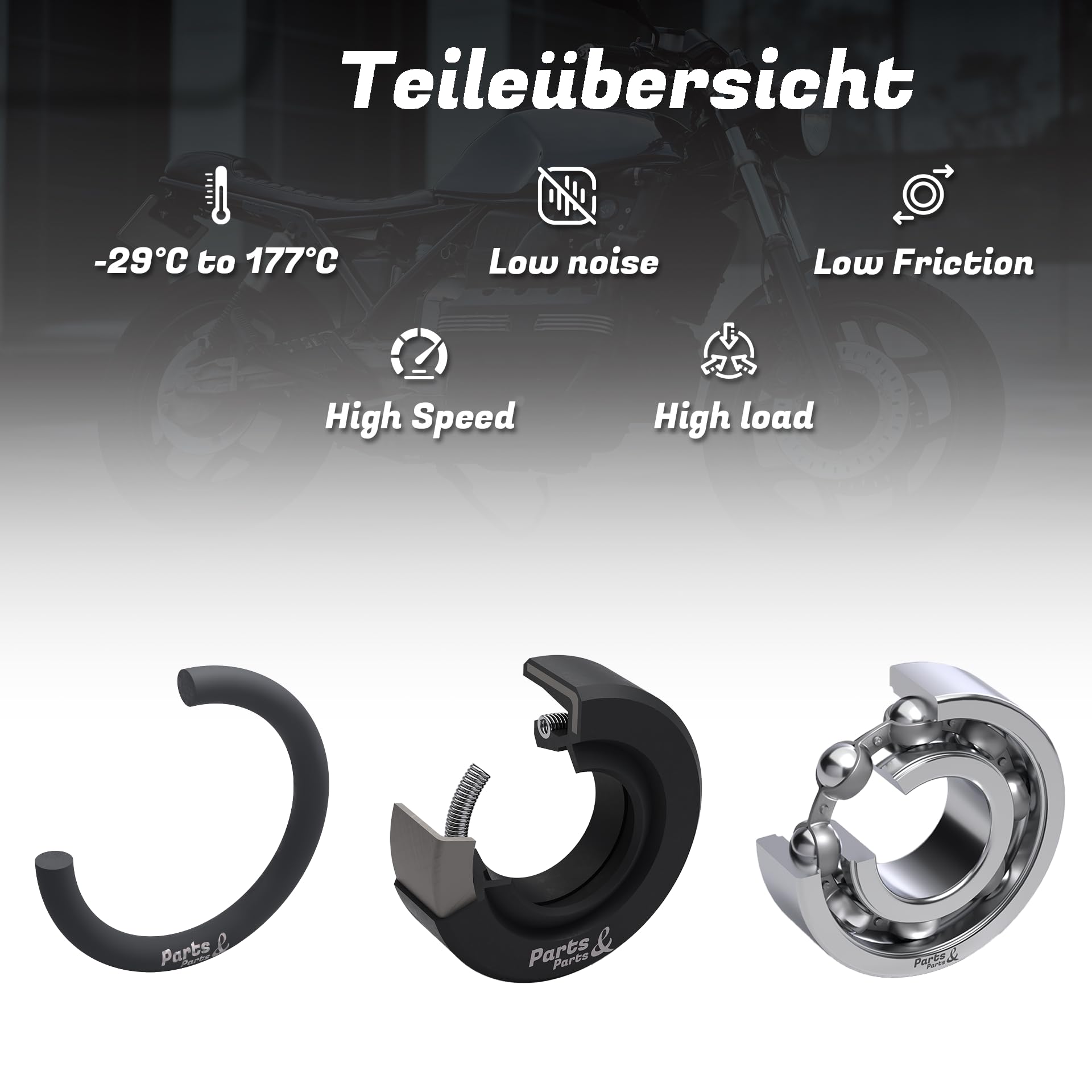Remplacement de roulements de roue arrière pour Honda C50 CBR DOMINATOR FMX FX HORNET JADE NX SLR TRANSALP VT VTR