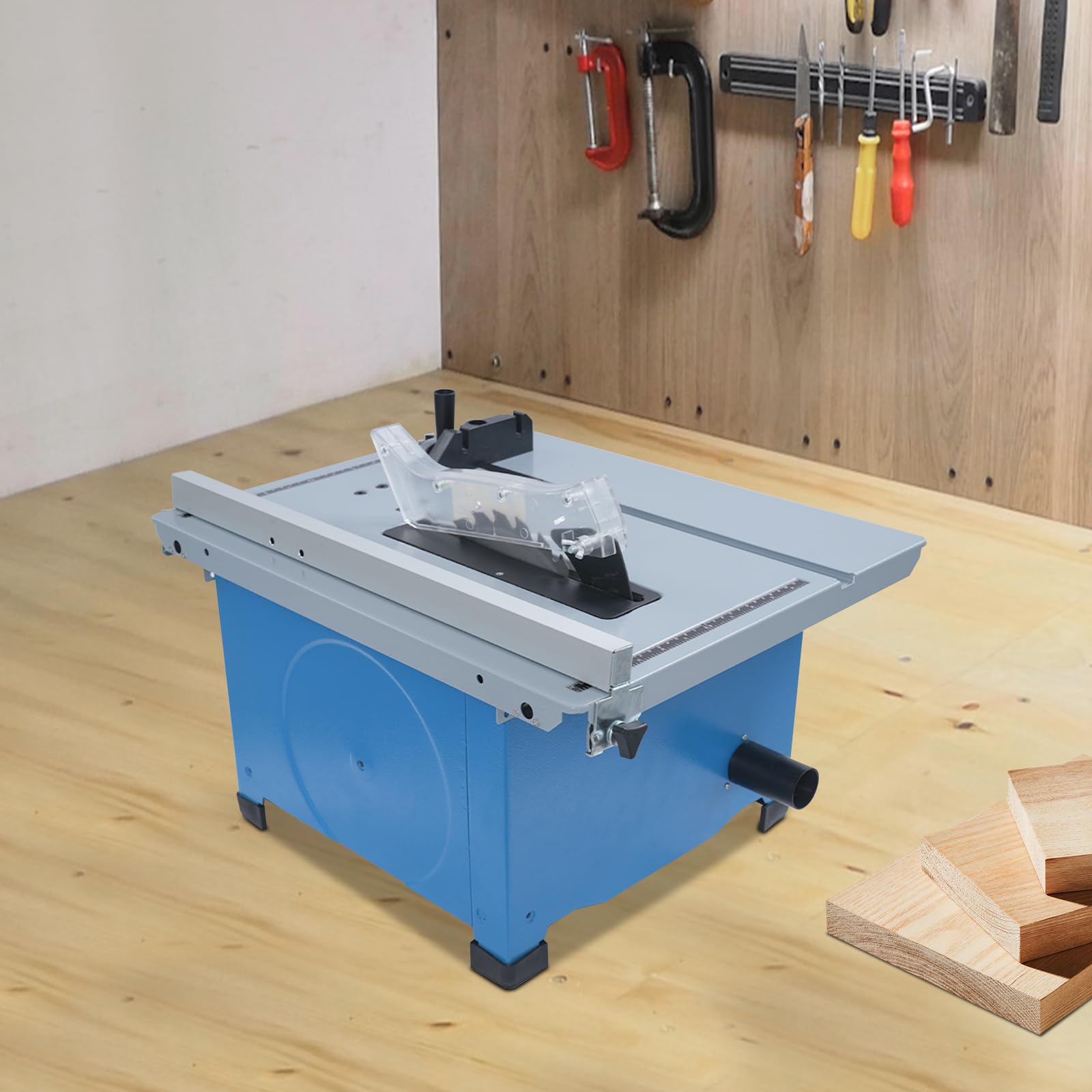 Mini stołowa pilarka tarczowa 1400 W, 4200 obr./min, z poszerzeniem stołu, cięcie 0-45° i głębokość cięcia 54 mm, piła tarczowa z brzeszczotem 210 mm do obróbki drewna i majsterkowiczów