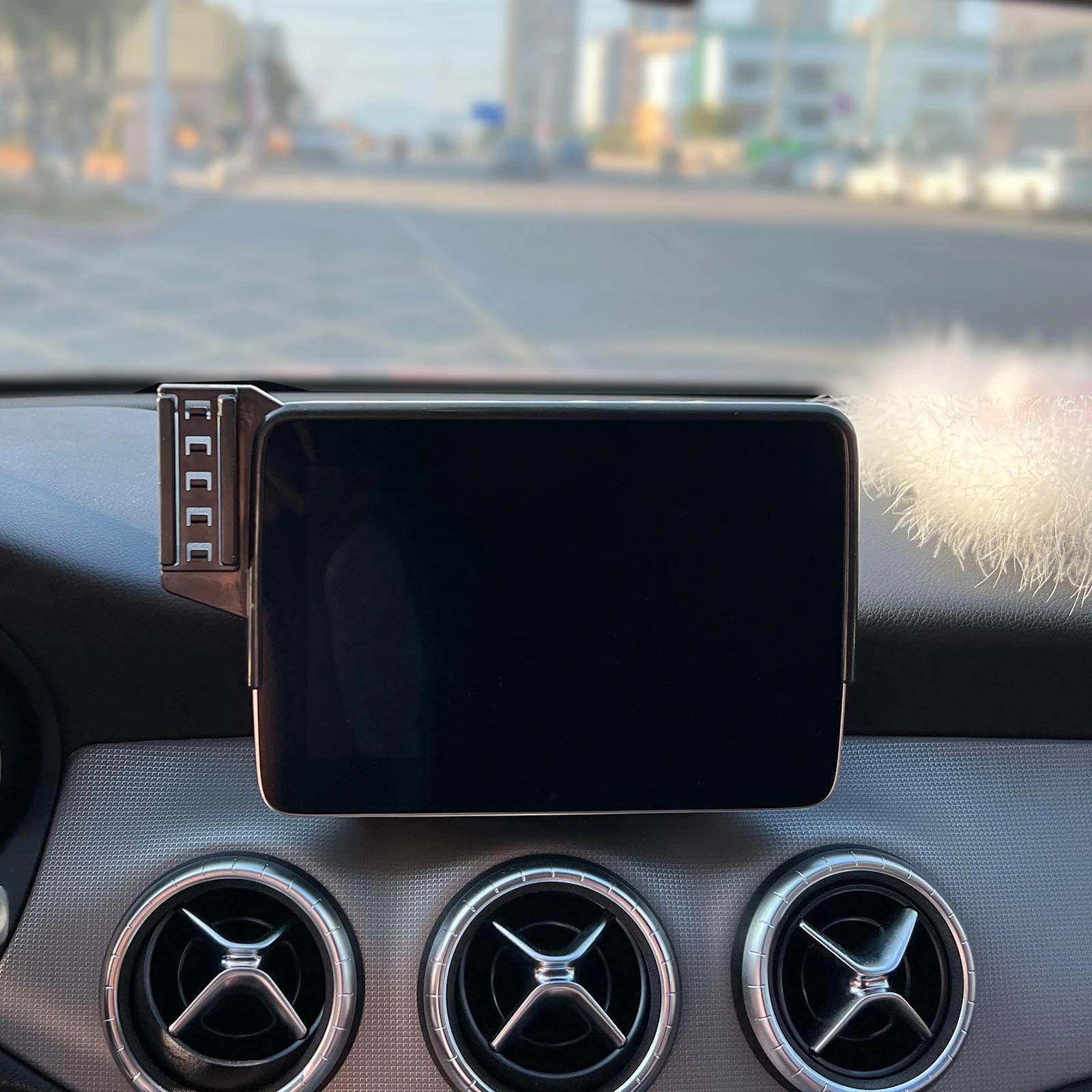 Uchwyt Samochodowy na Telefon dla Benz GLA X156 2016-2019, 8-calowy uchwyt samochodowy na telefon komórkowy, stojak na nawigację GPS (podstawa i uchwyt 2)