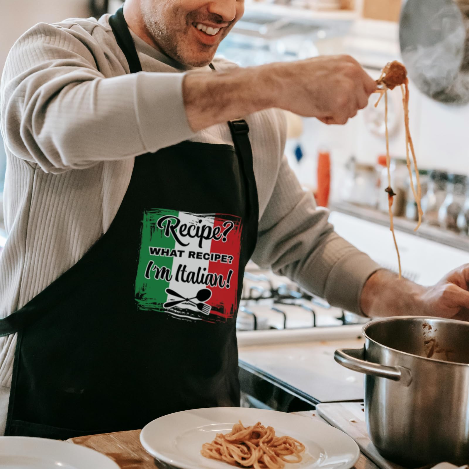 Delantales de chef para hombres y mujeres con bolsillos, delantal de cocina para cocinar a la parrilla, regalos para papá, mamá, cumpleaños, Navidad