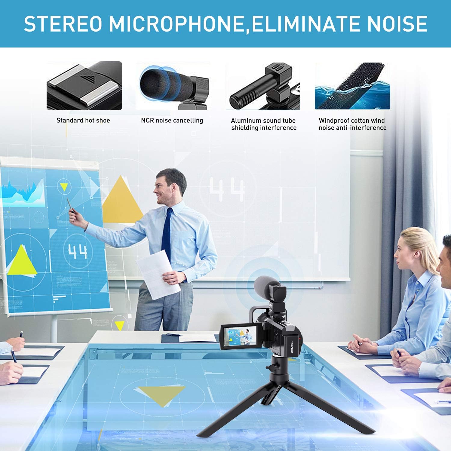 Exclusive Discount 50% Price Video Camera Camcorder, FamBrow YouTube Camera FHD 1080P 24MP 16X Digital Zoom Camcorders Vlogging Camera 3.0 Inch IPS Screen Video Recorder with Microphone, 2.4G Remote, Lens Hood, 2 Batteries