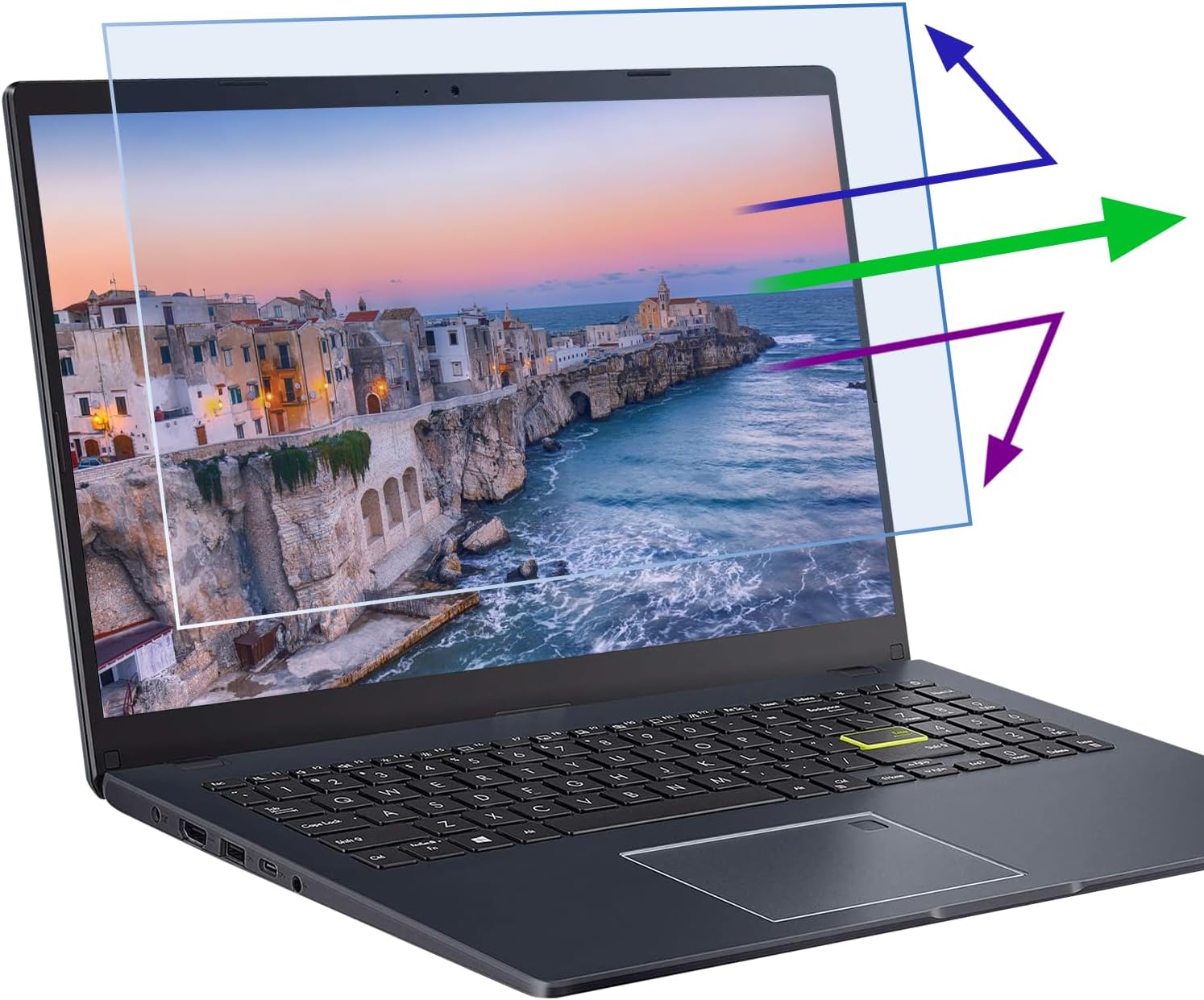 2 Pcs 14 Inch Anti Blue Light Screen Protector(16:10), Reduce Eye Strain Anti Glare Blue Light Blocking Screen Protector for HP/Dell/Acer/Asus/Samsung/Lenovo 14’’ with 16:10 Resolution Laptop