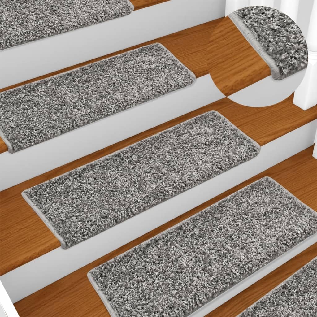 Tapis d'escalier réduction bruit et chutes lot de 10 formats rectangulaires pour bois