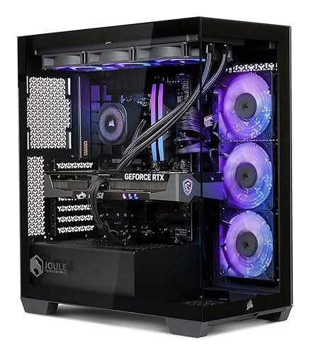 Joule Performance High End Gaming PC | AMD Ryzen 7 9800X3D | NVIDIA RTX 5070 12GB | 32GB DDR5 RAM | 1TB SSD | Windows 11 Pro | Wasserkühlung, WLAN, RGB | Computer für 4K Gamer & Streaming