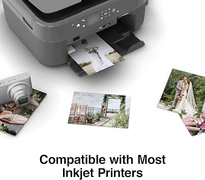 Staples Ultra Matte Photo Paper, 8.5x11 Inch, 230 g/m2, 100/Ctn | For vibrant photo and graphic printing in office or home inkjet printers.