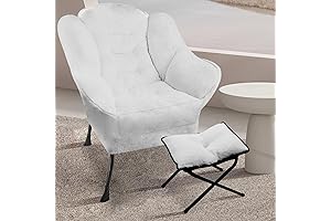 Cozy Comfort: Your Ultimate Escape in Our Plush Lazy Chair with Ottoman