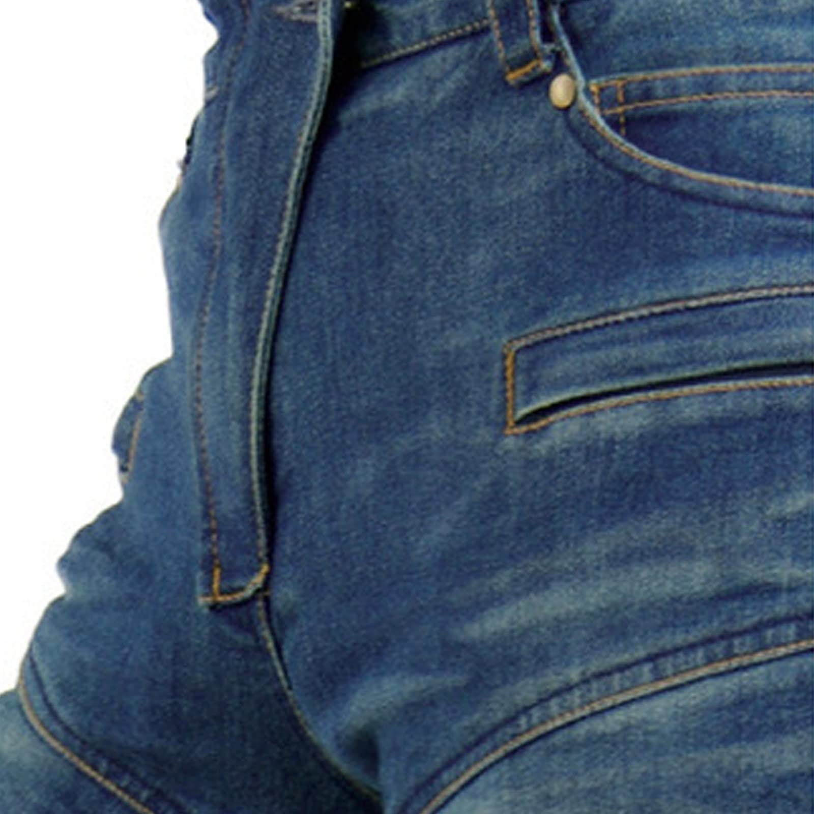 CLSQLXYJZC Jeans da Moto da Donna, con Armatura Rimovibile e Jeans Protettivi Multitasche, Sport all'Aria Aperta con Fodera di Protezione Pantaloni Anti-Goccia Elasticizzati per Donna
