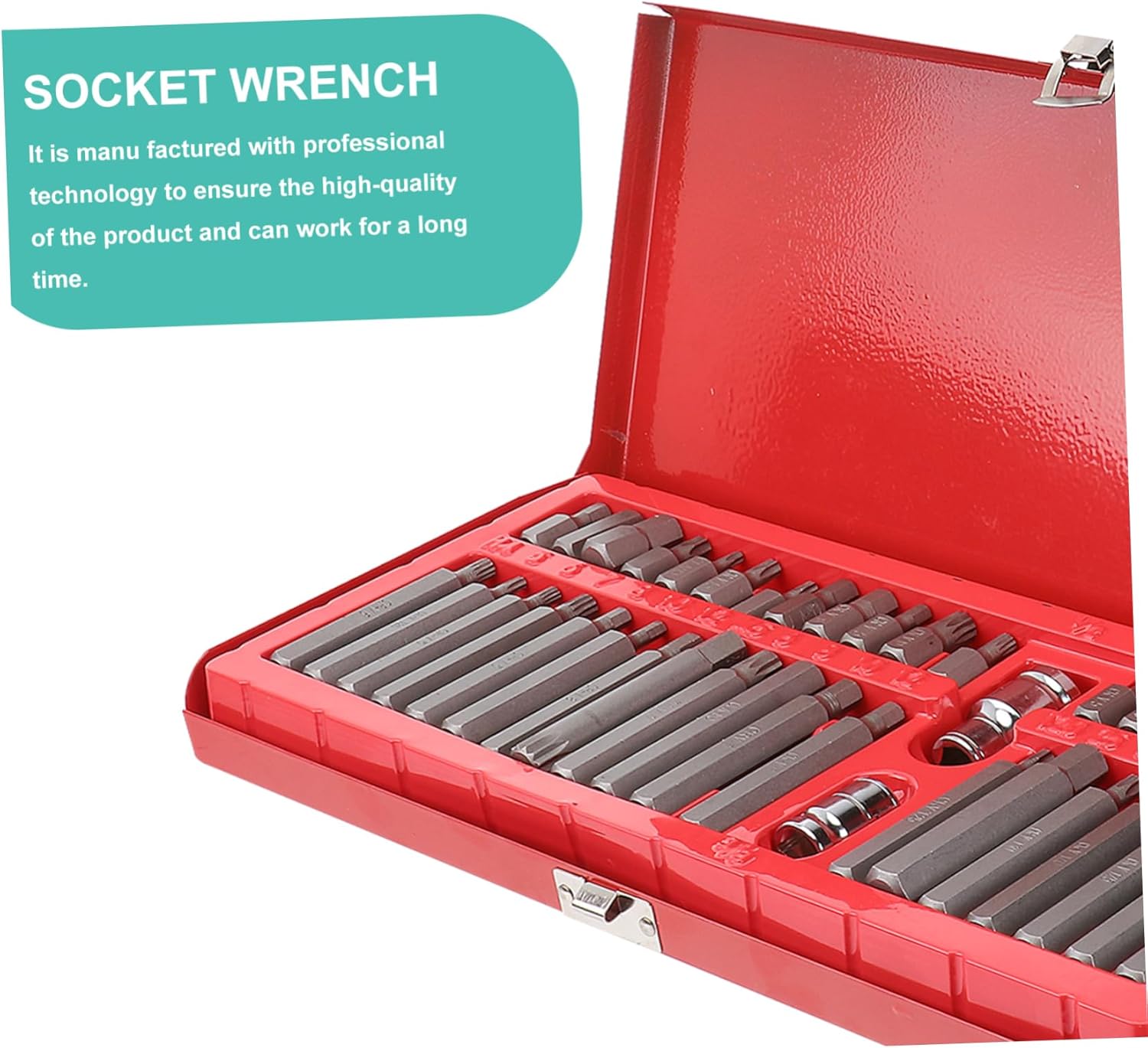 40 角 チセット 耐久性 製 車 製品対応 3/8および1/2アダプタ付 ーブソ ガレージ 作 場用