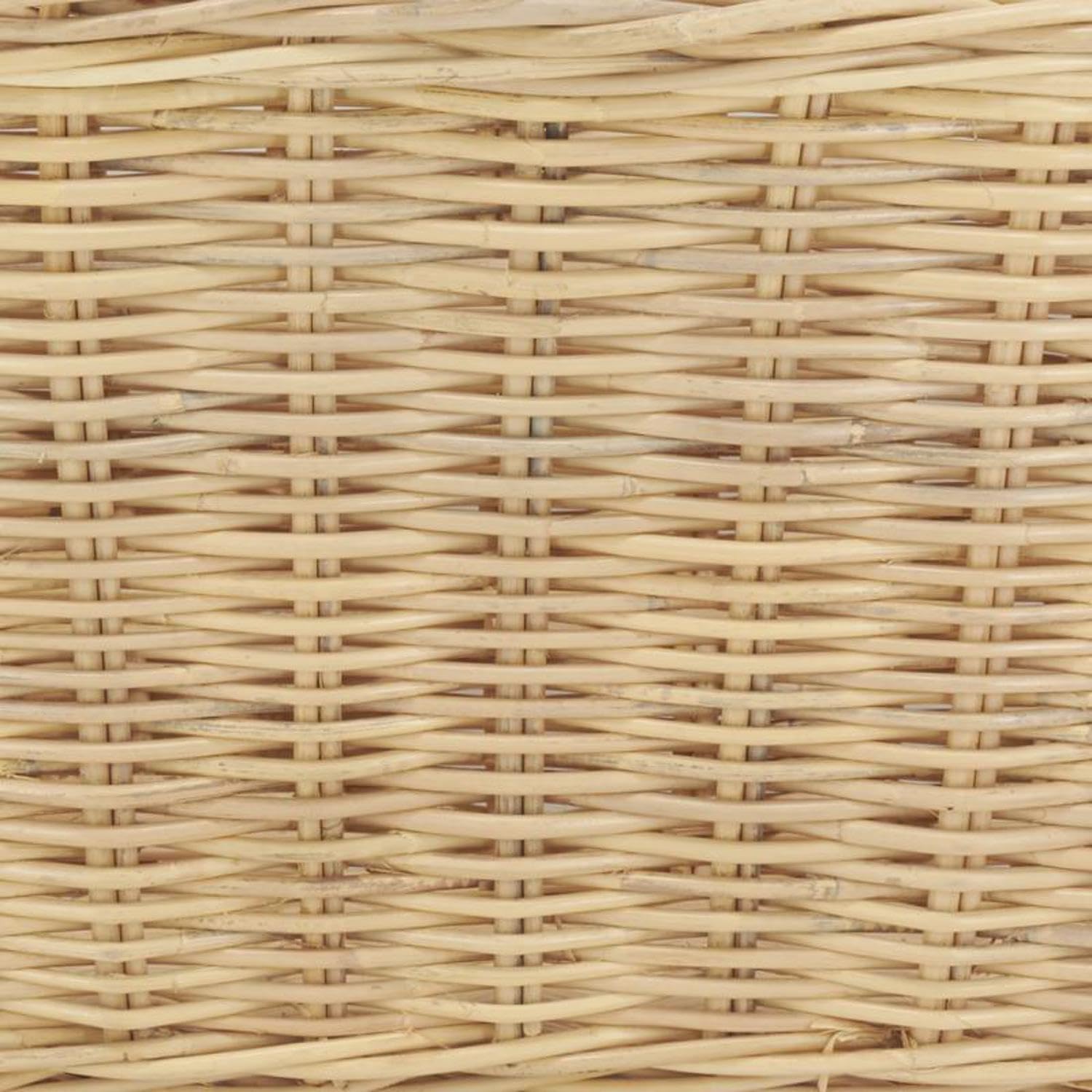 AUBRY GASPARD - Corbeille à Linge en Rotin Naturel Rectangulaire - Dimensions 60 x 45 x 32 cm - Tressage Poelet avec Anses - Légère et Pratique pour Rangement de Linge - Élégance Rustique pour Maison
