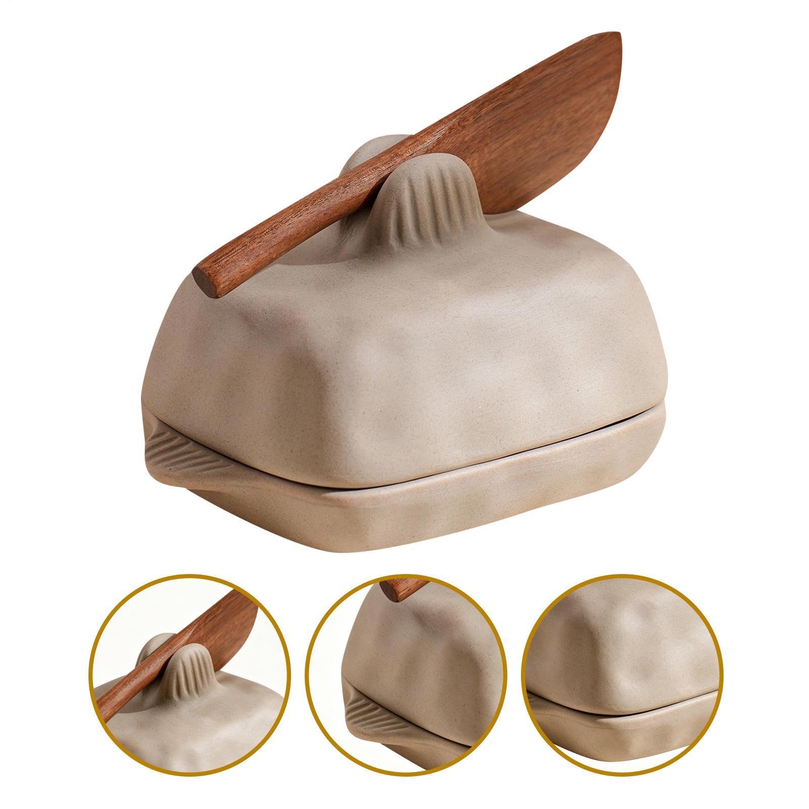 Butter Dish - de beurre en céramique avec rangement membre et cutter