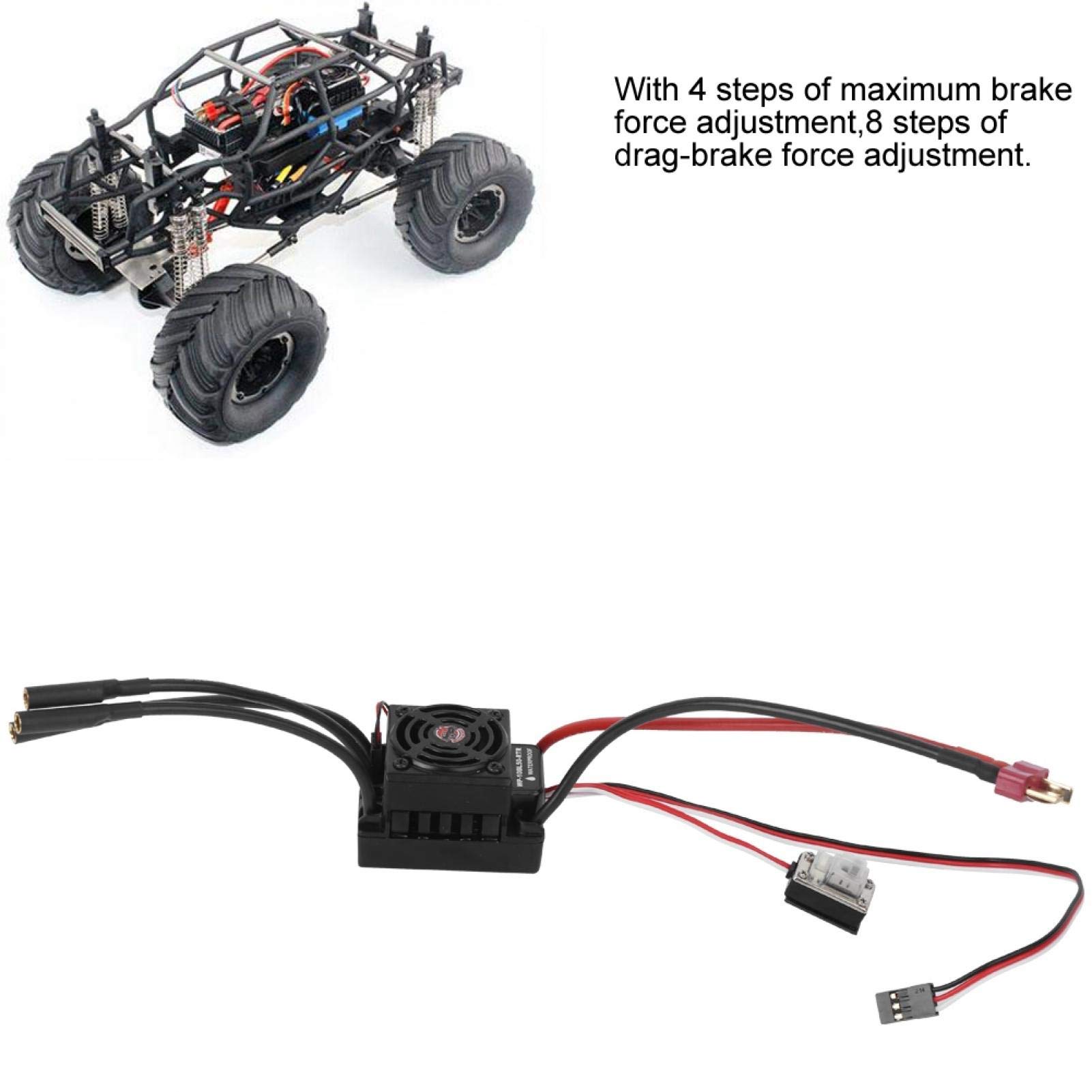 Demeras ESC Brushless 50A/300A Impermeabile RC Auto ESC Regolatore di velocità elettronico adatto per REMO RC Car 1035 1073-SJ 1093-ST 1071-SJ
