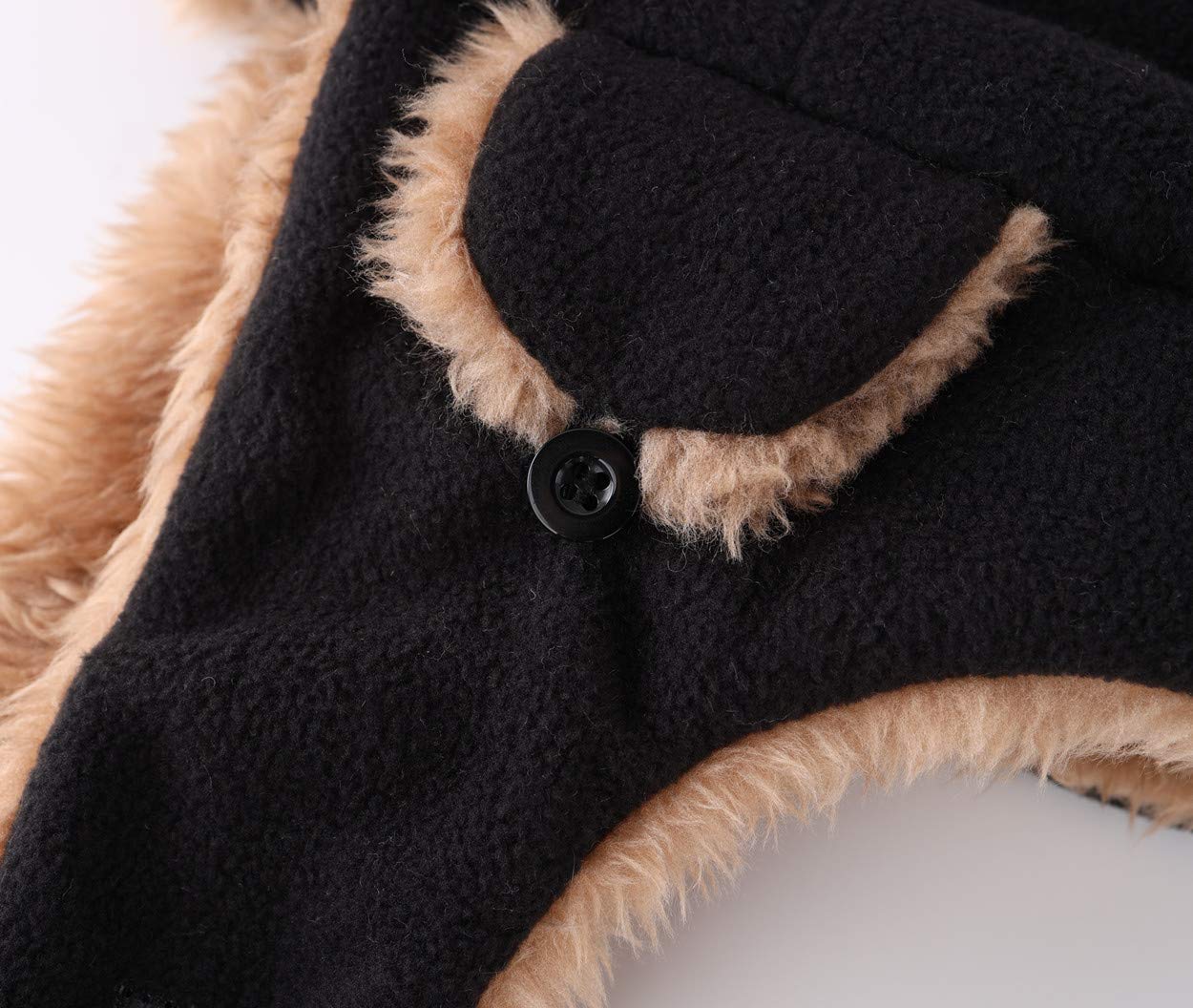 Wintermütze für Kleinkinder, Jungen, Fleece, warm, mit Ohrenklappen