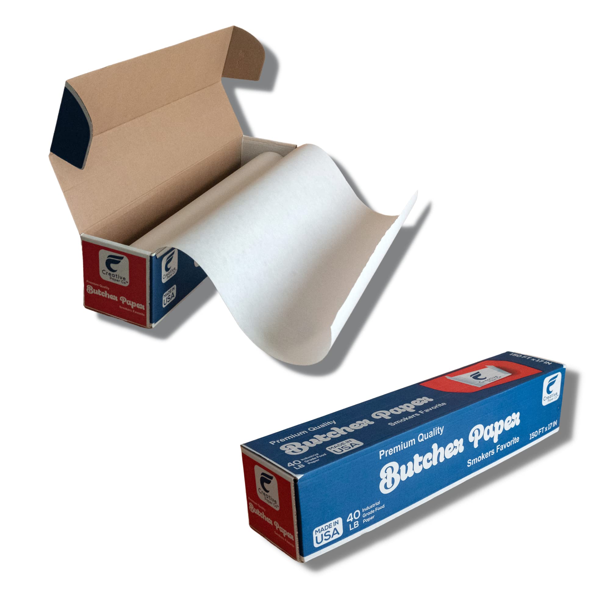 Buy White Butcher Paper Roll 17" x 1800" (150ft) with Dispenser Box