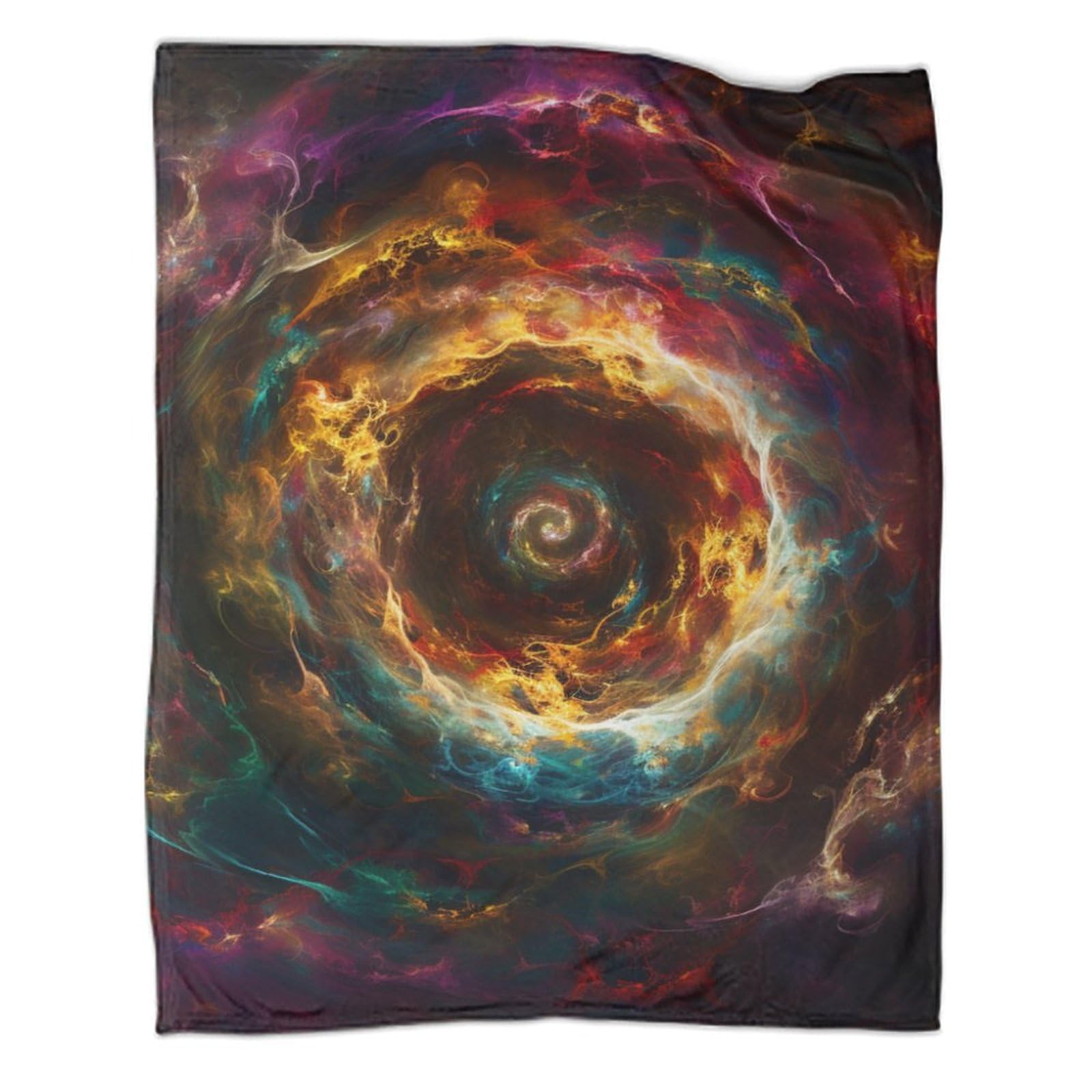Couverture trou noir en microfibre 100x130 cm pour lit et canapé
