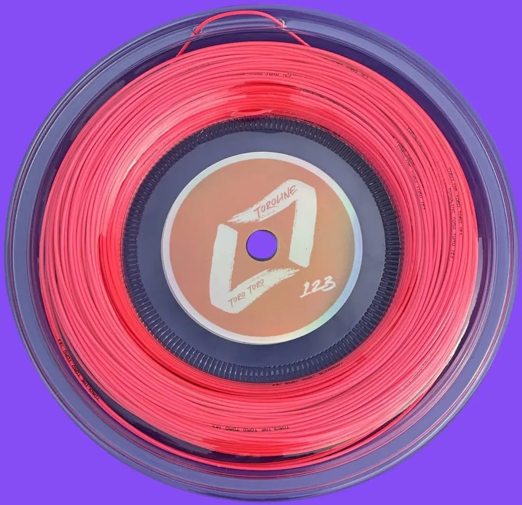 Toroline Toro Toro 17 Gauge 1.23mm Tennis String Mini Reel Neon Pink