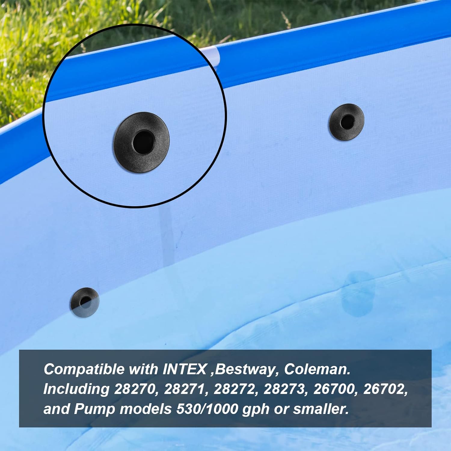 Buy Swimming Pool Pump Strainer Hole Plug FOR INTEX Bestway Pools